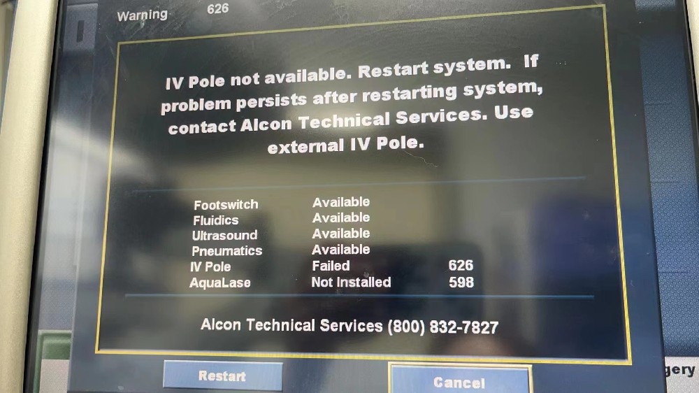 爱尔康 INFINITI 故障626