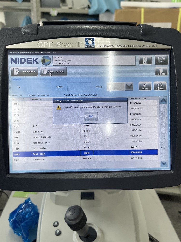 尼德克 OPD-Scan3 故障383